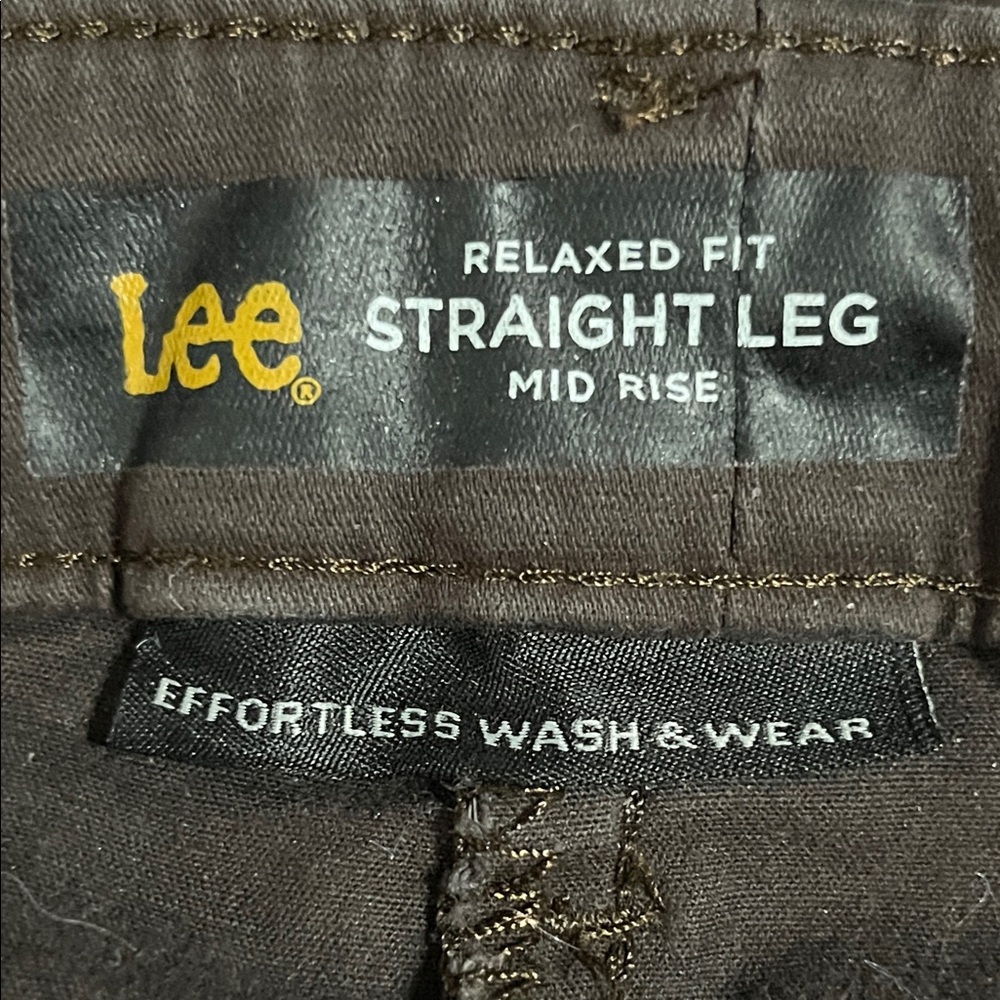Lee Women's Straight Leg Pants in Dark Brown - Picture 3 of 5
